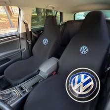 Teksin Volkswagen Golf 7 Oto Koltuk Servis Kılıfı Siyah Likralı Esnek Tüm Araç Modellerine Uygun Universal