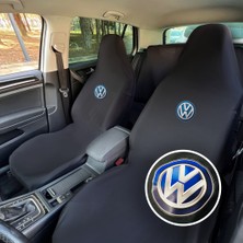 Teksin Volkswagen Polo Oto Koltuk Servis Kılıfı Siyah Likralı Esnek Tüm Araç Modellerine Uygun Universal