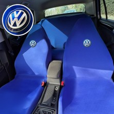 Teksin Volkswagen Golf 7 Oto Koltuk Servis Kılıfı Mavi Likralı Esnek Tüm Araç Modellerine Uygun Universal