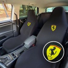 Teksin Ferrari 456 Oto Koltuk Servis Kılıfı Siyah Likralı Esnek Tüm Araç Modellerine Uygun Universal