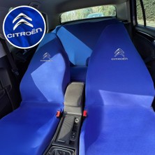 Teksin Citroen C5 Aircross Oto Koltuk Servis Kılıfı Mavi Likralı Esnek Tüm Araç Modellerine Uygun Universal