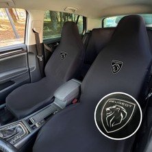 Teksin Peugeot Partner Oto Koltuk Servis Kılıfı Siyah Likralı Esnek Tüm Araç Modellerine Uygun Universal