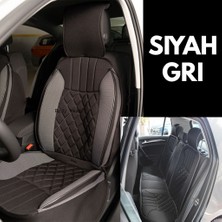 Kepmorpho 
skoda Fabia Lüx Oto Koltuk Minderi Ön Arka 5'li Set Elegance Serisi Siyah Gri