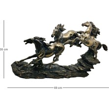 Rakun Home Veronese Design Koşan Atlar Biblosu