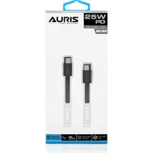 Auris 25W Pd Type-C To Tpye-C Yeni Nesil Hızlı Şarj ve Yüksek Hız Data Transfer Kablosu ARS-CB18