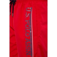 U.S. Polo Assn. 22000 Erkek Orta Boy Deniz Şortu-Kırmızı