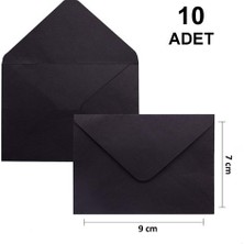 10 Adet, Mini Zarf, 7x9 Cm, Kraft Renk Zarf, Kartvizit Not Zarfı