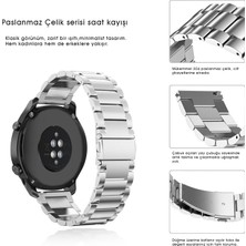 Kip GSM Huawei Watch Gt 2 Pro 46MM Uyumlu Kordon Kordon Metal Metal Kordon Ayarlama Aparatlı