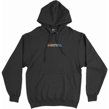 Cix Renkli Basketball Minimal Kapşonlu Sweatshirt Hoodie