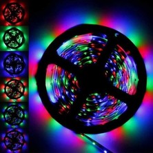 Nefertiya Buffer® 5 mt 20 Fonksiyonlu Uzaktan Kumandalı Rgb Gaming LED Şerit Işık