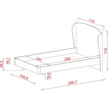 Meltem Active Genç Odası Tek Kişilik Karyola 100x200 cm