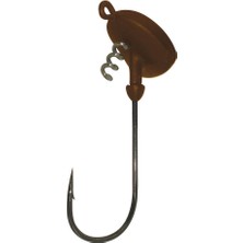 Mustad Elite Stand Up Jig Head Mat Kahverengi No:3-0 - 3lü - 3.5gr