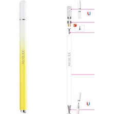 MobaxAksesuar Dokunmatik Tablet Telefon Kalemi +1 Yedek Uç Renk Geçişli Passive Stylus Bilgisayar Kalem