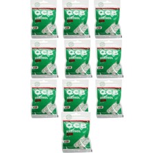 Ocb Slim Mentollü Tutun Filtresi Sigara Sünger Ağızlık Zıvana 10 Paket