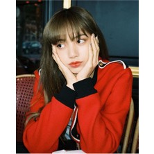 Anime And Your World Lisa Blackpink  Defter 1 Adet Özel Tasarım A4 Boyutu 21*29 cm Telli Kareli Büyük Boy Defter