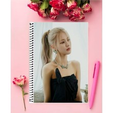 Anime And Your World Blackpink Defter 1 Adet Özel Tasarım A4 Boyutu 21*29 cm Telli Çizgili Büyük Boy Defter