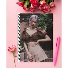 Anime And Your World Blackpink Defter 1 Adet Özel Tasarım A4 Boyutu 21*29 cm Telli Kareli Büyük Boy Defter