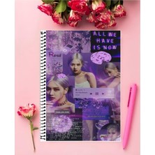 Anime And Your World Blackpink Defter 1 Adet Özel Tasarım A4 Boyutu 21*29 cm Telli Kareli Büyük Boy Defter