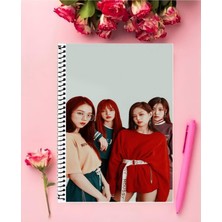 Anime And Your World Blackpink Defter 1 Adet Özel Tasarım A4 Boyutu 21*29 cm Telli Kareli Büyük Boy Defter