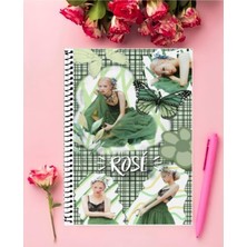 Anime And Your World Blackpink Defter 1 Adet Özel Tasarım A4 Boyutu 21*29 cm Telli Kareli Büyük Boy Defter