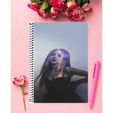 Anime And Your World Blackpink Defter 1 Adet Özel Tasarım A4 Boyutu 21*29 cm Telli Çizgili Büyük Boy Defter