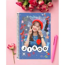 Anime And Your World Blackpink Defter 1 Adet Özel Tasarım A4 Boyutu 21*29 cm Telli Kareli Büyük Boy Defter