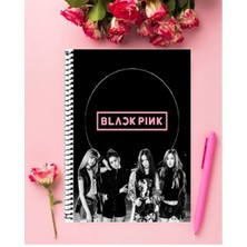 Anime And Your World Blackpink Defter 1 Adet Özel Tasarım A4 Boyutu 21*29 cm Telli Çizgisiz Defter