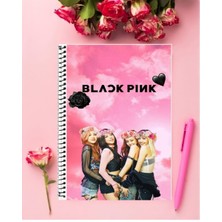 Anime And Your World Blackpink Defter 1 Adet Özel Tasarım A4 Boyutu 21*29 cm Telli Çizgisiz Defter