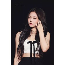 Jennie Blackpink  Defter 1 Adet Özel Tasarım A4 Boyutu 21*29 cm Telli Çizgili Büyük Boy Defter