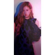 Rose Blackpink  Defter 1 Adet Özel Tasarım A4 Boyutu 21*29 cm Telli Kareli Büyük Boy Defter
