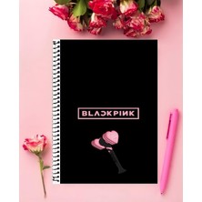 Blackpink Defter 1 Adet Özel Tasarım A4 Boyutu 21*29 cm  Telli Kareli defter