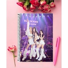 Blackpink Defter 1 Adet Özel Tasarım A4 Boyutu 21*29 cm Telli Çizgili Büyük Boy Defter