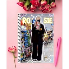 Blackpink Defter 1 Adet Özel Tasarım A4 Boyutu 21*29 cm Telli Kareli Büyük Boy Defter