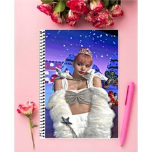 Blackpink Defter 1 Adet Özel Tasarım A4 Boyutu 21*29 cm Telli Kareli Büyük Boy Defter