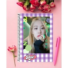 Blackpink Defter 1 Adet Özel Tasarım A4 Boyutu 21*29 cm Telli Çizgili Büyük Boy Defter