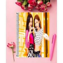 Blackpink Defter 1 Adet Özel Tasarım A4 Boyutu 21*29 cm  Telli Çizgili Büyük Boy defter