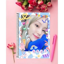Blackpink Defter 1 Adet Özel Tasarım A4 Boyutu 21*29 cm Telli Çizgili Büyük Boy Defter