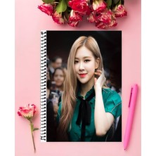 Blackpink Defter 1 Adet Özel Tasarım A4 Boyutu 21*29 cm  Telli Çizgili Büyük Boy defter