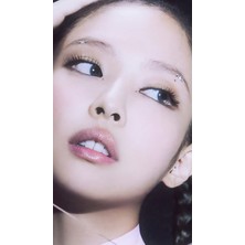 Anime And Your World Jennie Blackpink  Defter 1 Adet Özel Tasarım A4 Boyutu 21*29 cm Telli Kareli Büyük Boy Defter