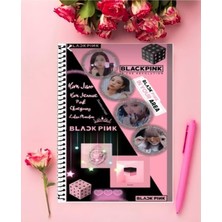 Anime And Your World Blackpink Defter 1 Adet Özel Tasarım A4 Boyutu 21*29 cm  Telli Çizgisiz Büyük Boy defter
