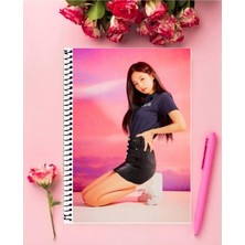 Anime And Your World Blackpink Defter 1 Adet Özel Tasarım A4 Boyutu 21*29 cm  Telli Çizgisiz Büyük Boy defter