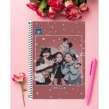 Anime And Your World Blackpink Defter 1 Adet Özel Tasarım A4 Boyutu 21*29 cm  Telli Kareli defter