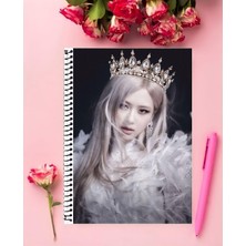 Anime And Your World Blackpink Defter 1 Adet Özel Tasarım A4 Boyutu 21*29 cm  Telli Çizgisiz Büyük Boy defter
