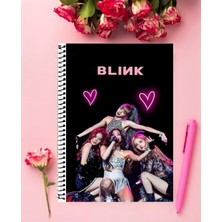 Anime And Your World Blackpink Defter 1 Adet Özel Tasarım A4 Boyutu 21*29 cm  Telli Çizgisiz Büyük Boy defter