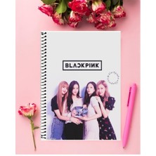 Anime And Your World Blackpink Defter 1 Adet Özel Tasarım A4 Boyutu 21*29 cm Telli Çizgisiz Defter