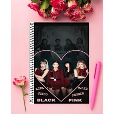 Anime And Your World Blackpink Defter 1 Adet Özel Tasarım A4 Boyutu 21*29 cm  Telli Kareli defter