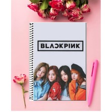 Blackpink Defter 1 Adet Özel Tasarım A4 Boyutu 21X29 cm Telli Kareli Defter
