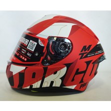 mt Kask mt Targo Pro Biger C5 Mat Red  Şefaf Vizörlü