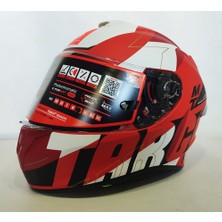 mt Kask mt Targo Pro Biger C5 Mat Red  Şefaf Vizörlü