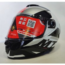 mt Kask Thunder 4sv Exeo C2 Pearl Black Grey  - Iç Güneş Vizörlü